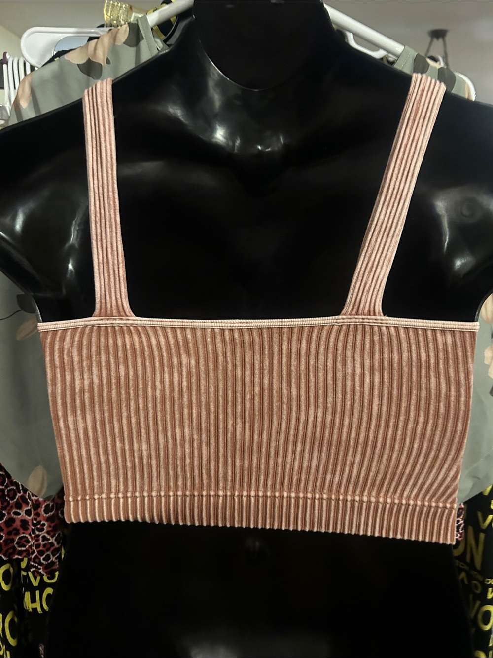 Zenana Outfitters Ribbed Tank Crop Top - Picture 3 of 3